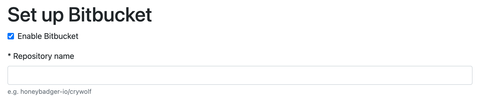 bitbucket integration